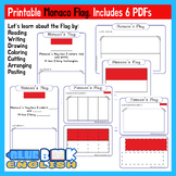 Monaco Flag Activity | Monaco Flag Craft Differentiated (6 Pages)