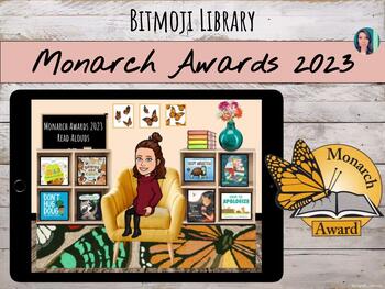 Preview of Monarch Book Awards 2023 Read Alouds| Interactive Virtual Bitmoji LIbrary
