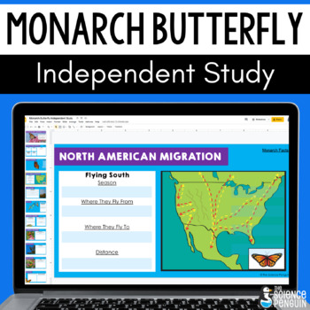 Preview of Monarch Butterfly Digital Resource | Butterfly Life Cycle & Migration 