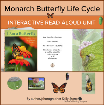 Preview of Monarch Butterfly Life Cycle: INTERACTIVE READ-ALOUD Unit