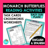Monarch Butterfly Reading Activities in Spanish and Englis