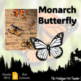 Monarch Symmetry Painting - Butterfly Art Activity - Eleme