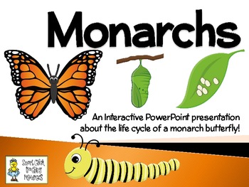 Preview of Monarchs ~ An Interactive PowerPoint Presentation of their Life Cycle