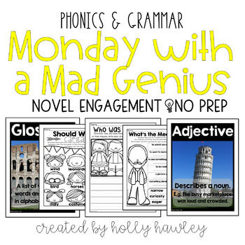 Preview of Monday with a Mad Genius NO PREP (ELA)