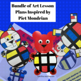 Mondrian Animal Bundle - Art Lesson Plans Inspired by Piet