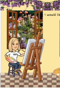 Preview of Monet Bitmoji Digital Library/Book Room