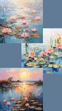 Monet-Inspired Digital Painting: Versatile Art Resource fo