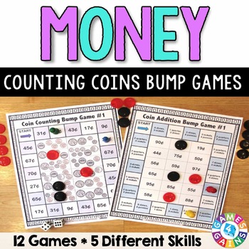 Preview of Identifying Counting Money & Adding Coin Values Activities Worksheet Games