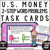 Two Step Money Word Problem Task Cards