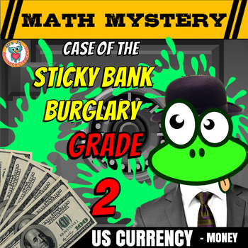 Preview of Money worksheets - Math mystery Money Review Activity - 2nd Grade Edition