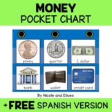 Money Pocket Chart Center + FREE Spanish