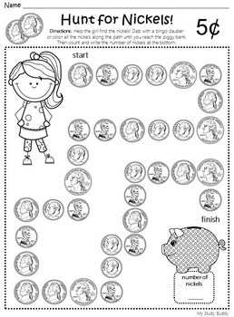 money worksheets 1st grade identifying and counting money by my study buddy