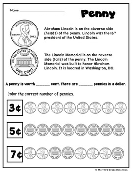 counting coins worksheets by the third grade dimension tpt