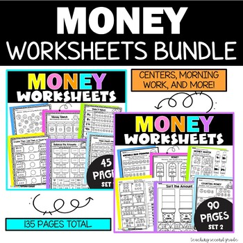 Money 2nd Grade Worksheets by Teaching Second Grade | TpT