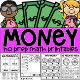 Money A Kindergarten and First Grade Math No Prep Printables Unit