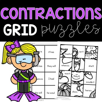 Preview of Contractions Worksheets for 2nd Grade