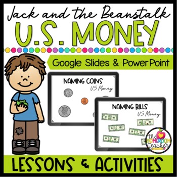 Preview of Money Activities and Lessons Digital Math on Google Slides and PowerPoint