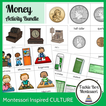 Preview of Money Activity Bundle | Banking | Shopping | Montessori | Bills & Coins
