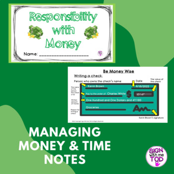 Preview of Budgeting - Adapted Notes and Review