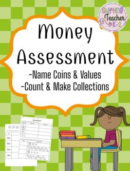 Preview of Money Assessment - 1st Grade