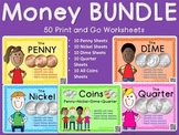 Money BUNDLE– Penny, Nickel, Dime, Quarter, Coins