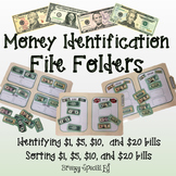 Money (Bills) ID / Sorting File Folders for Special Education