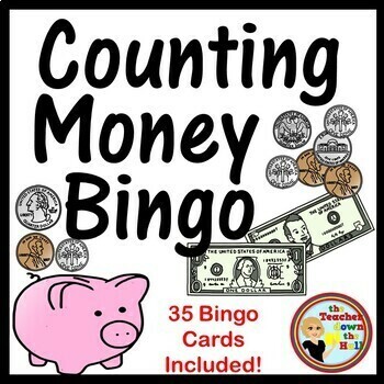 Preview of Money Bingo Classroom Game I Teachers Pay Teachers Favorite Math Game