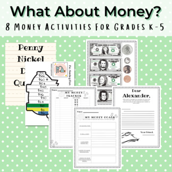 Preview of Money & Budget Activities For Early Elementary | Savings Tracker, Budget Maker