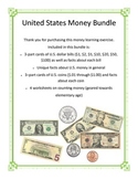 Money Bundle - Montessori 3-Part Cards for Coins and Bills
