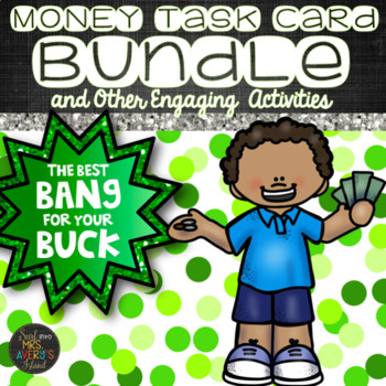 Preview of Money Bundle of Task Cards and Activities