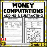 Money Calculations | Adding and Subtracting Money Worksheets