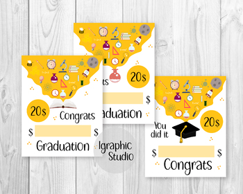 Preview of Money Card, Printable Graduation Card, Gift for Graduate