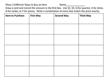 money center and worksheets with regrouping dollars and cents tpt