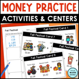 Money Centers and Activities for Fall - Shopping and Addin