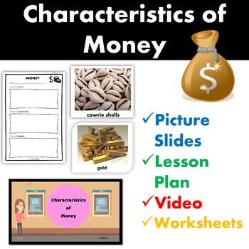 Preview of History and Characteristics of Money Economics Lesson 2nd 3rd 4th Grade