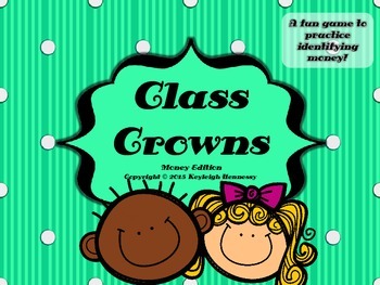 Preview of Money Class Crowns (headbands) Game {FREEBIE}