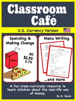 Preview of Money - Classroom Cafes and Restaurants - American Currency - 46 pages