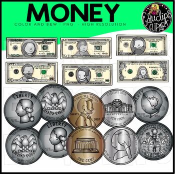 Preview of Money Clip Art Set {Educlips Clipart}