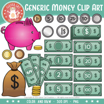 Preview of Money Clip Art - Generic