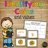 Identifying Coins Money Activity Center Worksheet | Kinder