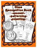 Money Coin - Dime Recognition Booklet - Crafty Work Sheet Style