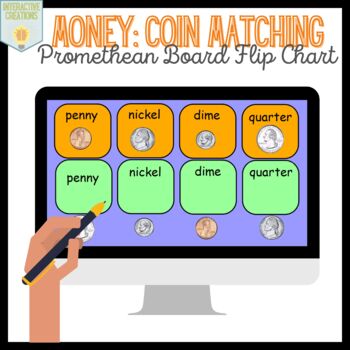Preview of Money: Coin Matching    { Promethean Board }