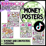 Money & Coin Posters - Disco Daydream, Colorful Classroom Decor