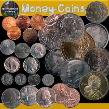 Preview of Money Coins Clip Art Photo & Artistic Digital Stickers