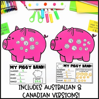 Feed the Piggy Bank Math Activity - Fun, Free Printable!