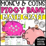 Money & Coins Math Activity | Piggy Bank Money Craft