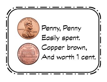 Money Coins (Penny, Nickel, Dime, Quarter) by Rachel Bassett | TpT