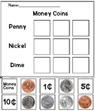 Money Coins Worksheets Activities Coin identification
