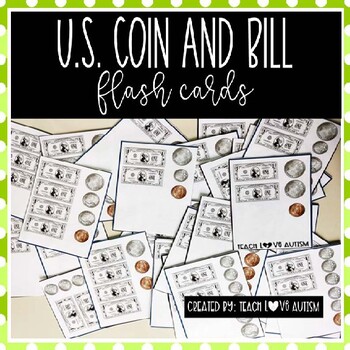 Preview of Counting Money: Coin and Bill Flash Cards