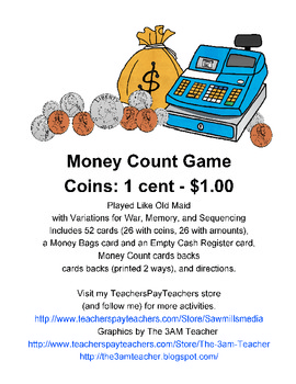 Preview of Money Count - Counting Coins Game (up to $1.00)